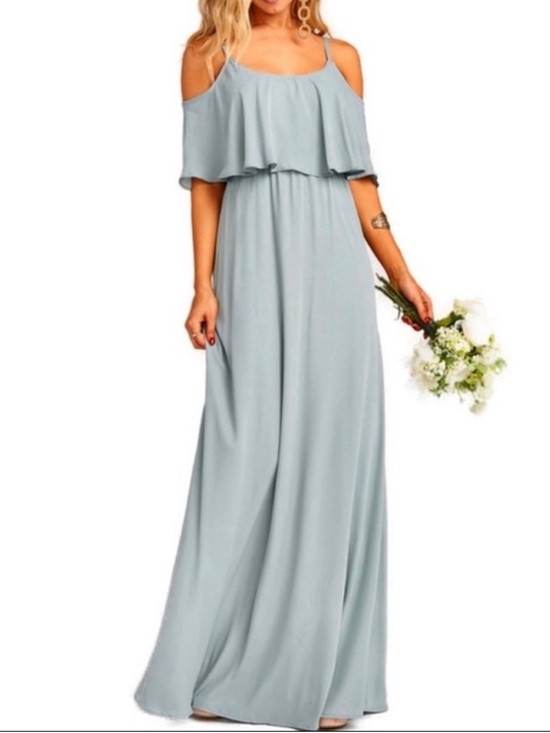 Show Me Your MuMu Dresses & Skirts - SHOW ME YOUR MUMU COLD-SHOULDER RUFFLE MAXI DRESS